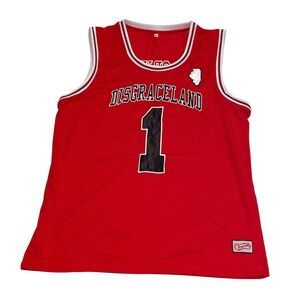 The Orwells Disgraceland Basketball Jersey Mens Large Red Rock Band Merch 1
